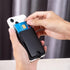 Magnetic Leather Phone Wallet Holder for iPhone,Compatible with iPhone MagSafe Wallet Stand for iPhone 14/13/12 Series with Magsafe or Phones with...