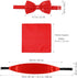 VICASKY Cummerbund Accessories Waistband Handkerchief - 3pcs Men Cummerbund Pocket Square Bow Tie Formal Suit Accessories Hanky Waistband, Tie, Ha...