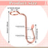 50 Pieces Hanger Connector Hooks Metal Hanger Extender Hooks Stable Clothes Hanger Connector for Different Clothes Hangers, 8.7 mm/0.34 Inch Hole ...