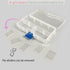 4 Pack 8 Grids Plastic Bead Organizer Box/Clear Crafts Thread Storage Containers with Removable Dividers (Free Letter Stickers)...
