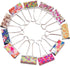 EXCEART 48pcs Paper Binder Clip File Clips Binder Clips Dovetail Clip Assorted...