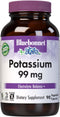 Bluebonnet Potassium Supplement Aspartate 99mg Essential Mineral Supplements for Electrolyte Balance - Non-GMO, Vegan, Kosher Certified, Gluten-Fr...