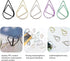 Jooaoxoko Colorful Paper Clips,100Pcs Gold Cute paperclips Clips Teardrop Stainless Steel Drop-Shaped Paper Clips for Office Supplies Wedding Wome...