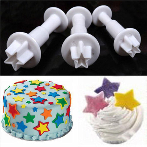 Fondant Cutters Molds Cake Decorating Tool,Icing Smoother,Cake Cookie Plunger Cutters Mold Sugarcraft Gumpaste craft Flower Leaf Butterfly Heart S...