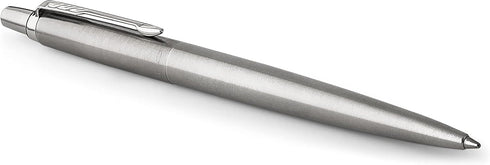 Parker Jotter Ballpoint Pen | Stainless Steel with Chrome Trim | Medium Point Blue Ink | Gift Box...