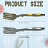 2pcs Silicone Flexible Forks, Large Silicone Cooking Fork Heat Resistant, Multifunctional Nonstick Blending Fork for Cooking Utensil for Kitchen S...