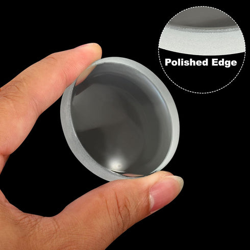 PATIKIL 4" (100mm) Focal Length Double Concave Lens, 2 Pack 50mm Diameter 8mm Height Glass Optically Polished Round Edges Lens for Physics Experim...