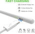 Stylus Pen for iPad 2018-2023 with Palm Rejection, Magnetic Stylus Pen, Active Pencil for iPad 10/9/8/7/6 Generation, iPad Pro 11/12.9 inch, iPad ...