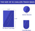 0.5 Gallon Mini Trash Bags Small Garbage Bags, 11.8 x 11.8 Inches, Fit 2 Liter Mini Trash Can, 4 Rolls, 200 Count, Clear...