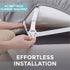 HOME GENIE Stay in Place Heavy Duty Adjustable Fitted Bed Sheet Straps, Easy Install, No Mattress Flipping, Wrinkle Free Bedding Sheets Fasteners,...