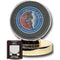 BCW Hockey Puck Display Case | High Impact Polystyrene Display Case | Perfect for Autographed Hockey Pucks | Gold Metalized Base Hockey Puck Holde...