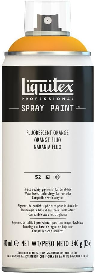 Liquitex Professional Spray Paint, 12-oz (400ml), Fluorescent Orange...