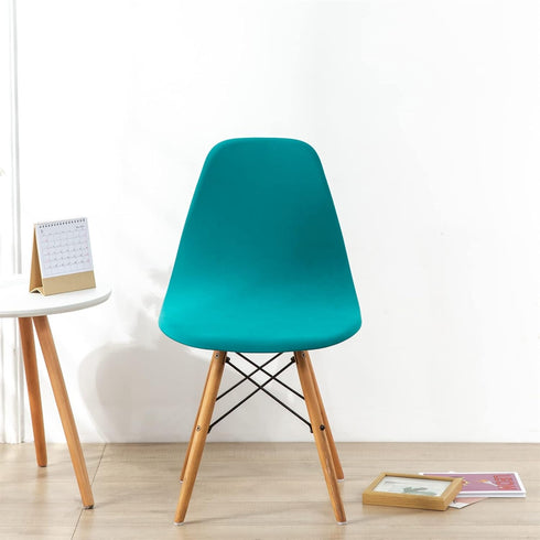 HAOYONG Mid Century Modern Dining Chair Covers Printed Shell Chair Cover Lounge Armless Chair Cover Stretchable Slipcovers for Kitchen, Office, Di...