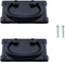 Drawer Ring 2PCS 96mm Length Vintage Black Drawer Pull Handles Knobs Hardware with Screws for Dresser Cabinet Door Furniture Drawers,...