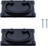Drawer Ring 2PCS 96mm Length Vintage Black Drawer Pull Handles Knobs Hardware with Screws for Dresser Cabinet Door Furniture Drawers,...
