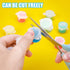 15 Strips 90 Pots Empty Paint Pots, YGAOHF 5ml/0.17oz Large Empty Paint Pots with Lids, Easy Open Acrylic Paint Container Paint Strips for Kids Cl...
