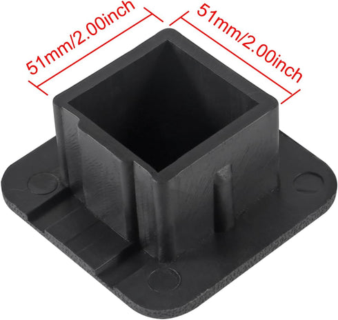2 Pcs 2" Trailer Hitch Cover Tube Cap Universal 2 inch Receiver Plug Insert for Class 3 4 5 Ford GMC Toyota Jeep Dodge Chevrolet Nissan Audi BMW R...