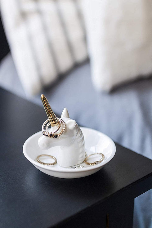 Unicorn Ring Dish Jewelry Holder Unicorn Gift for Women Girls Birthday Christmas Gifts...