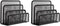 wishacc Folder Holder Desk, 2 Pack Mail Organizer Letter Holder for Desk Metal Mesh with 3 Vertical Upright Compartments...