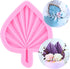 Fan Leaf Fondant Mold Palm Leaf Silicone Mold Hawaiian Tropical Leaf Candy Mold For Cake Decorating Cupcake Topper Chocolate Gum Paste Polymer Cla...
