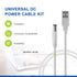 LANMU USB to DC Power Cable,Universal 5V DC Jack Charging Cable Power Cord with 9 Interchangeable Plugs Connectors Adapter Compatible with Massage...