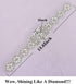 Pardecor Rhinestone Applique Crystal Belt Women Dress Wedding Crystal Trim Silver Rhinestones Trims Sash Wedding Belt for Bridal Dress Evening Dre...
