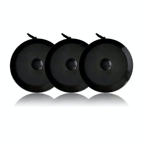 3 Pack Tape Measure Retractable Measuring for Body Fabric Sewing Tailor Cloth Knitting Craft Weight Loss Measurements Retractable Black Dual Sided...