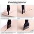 4 Pcs Leather Prong Punch Tool Set Leather Craft Tool Hole Punches 1/2/4/6 Leather Prong Punch Leather Lacing Stitching Punch Tool for Leather Cra...