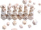 100Pcs Natural Geometric Polygon Wood Beads, Unfinished Wooden Loose Spacer Beads for Bead Crafts Making Home Farmhouse Decoration 4 Sizes (10mm 1...