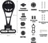 Out Front Bike Computer Mount -Adjustable Bicycle Computer Mount for Garmin Edge Wahoo, Extended Mountain Bike Accessories Cycling Phone Bike Ligh...