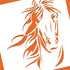 BENECREAT Horse Stencil, 12x12" Horse Head Painting Templates Reusable Animal Stencils Template for Scrapbooking, Fabric, Photo Album, Floor Furni...