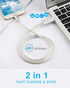 momen LED Charger Cable, 2 Pack 10FT Lightning Cable MFi Certified Data Sync Cord Compatible 13/12/11/XS Max/XS/XR/X/8/7/Plus/SE/iPad,iPhone Charg...