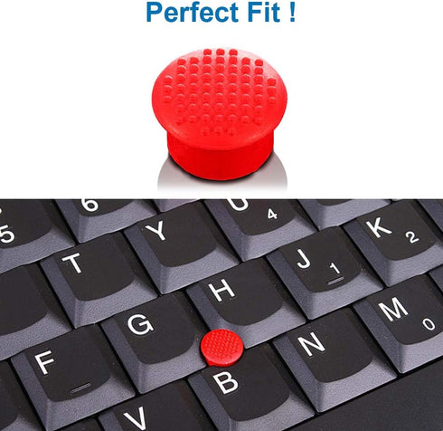 MMOBIEL 5 PCS Rubber TrackPoint Keyboard Mouse Red Cap with Soft Dome and Rim Laptop Pointer for Lenovo ThinkPad X/T/E / / L/P/Yoga Series...