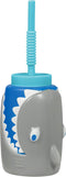 Fin-tastic Plastic Shark Sippy Cup - 18 oz. (1 Pc.) - Fun & Durable Materials, Ideal for Kids & Adults - Perfect for Parties & Pool Days...