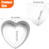 Heart Shaped Cake Pans, 8 inch Aluminium Alloy Heart Cake Mold, DIY Heart Baking Pan with Removable Bottom for Wedding, Birthday, Anniversary...
