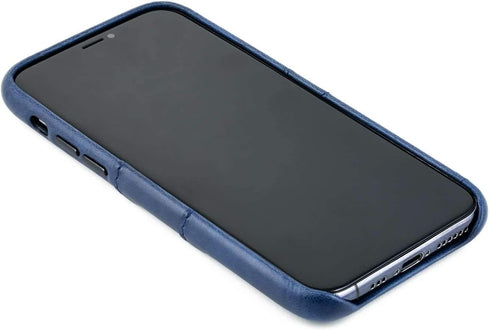 Dockem Wallet Case for iPhone 11 Pro: Built-in Metal Plate for Magnetic Mounting & 2 Credit Card Holder Slots (5.8" Exec M2, Synthetic Leather, Na...