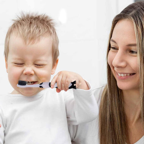Adore Mighty Wham Combo - Battery Powered Kids Toothbrush with Tongue Cleaner and Free Ring...