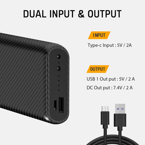 [2023 NEW 5V2A Heated Vest Battery Pack 10000mah Rechargeable Power Bank Battery Pack for Heated Vests Heated Jackets Heated Hoodies Heated Pants ...