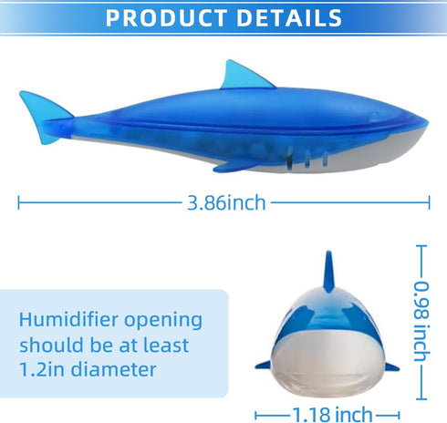 6pcs Shark Humidifier Cleaner Shark Fish Tank Cleaner for Drop, Droplet, Adorable, Warm & Cool Mist Humidifiers, Fish Tank...