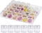 TDOTM Clear Plastic Bead Storage with 30 Pieces Storage Jars Container Bottle with Lid Embroidery Diamond Painting Transparent Accessory Box Organ...