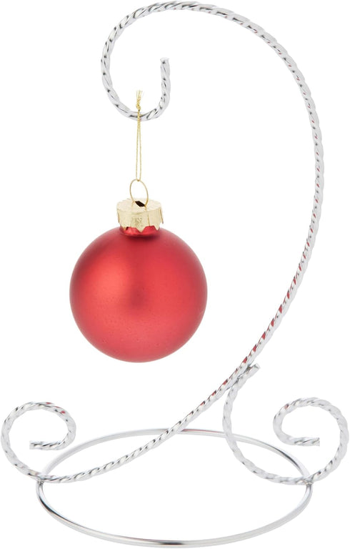 Bard's Twisted Silver Ornament Stand, Small, 7" H x 5.125" W x 5.125" D, Pack of 3...