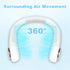 Coastacloud Portable Neck Fan, Rechargeable Turbo Bladeless Fan, 3 Speeds Adjustment 360° Cooling Airflow, Hands Free Wearable Personal Fans for O...