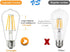 DC 12V ST64 LED Light Bulb 2700k 6W Warm White LED Edison Filament E26 Screw Base Lamp DC Low Voltage RV Marine Boat Classic Industrial Prop Retro...