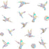 48 Pieces Birds Static Window Clings Anti Collision Window Decals for Bird Strikes, Glass Door Window Stickers, Stop Birds Flying into Windows, Hu...