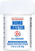 Clinical Resolution Numb Master 5% Lidocaine Numbing Cream for Pain Relief, Topical Anesthetic Burn Itch Cream Maximum Strength, Fast Acting Hemor...