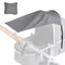 Stroller Cover for Sun, Universal Foldable Stroller Sun Shade, SPF 50 UV Protection, Infant Newborn Outdoor Stroller Shade Canopy Attachment for S...
