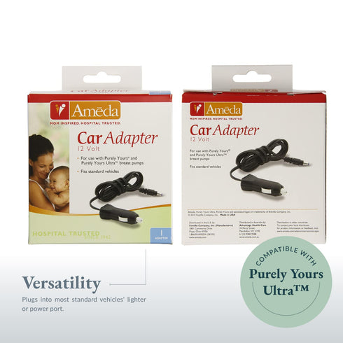 Ameda Purely Yours Breast Pump Car Adapter...