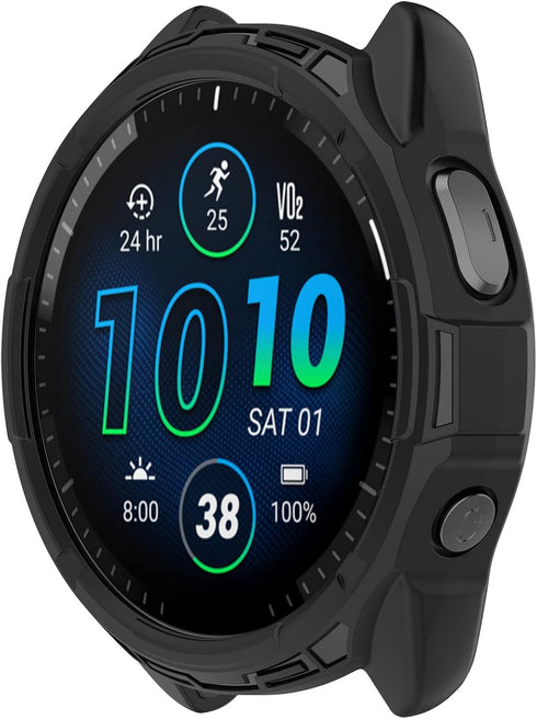 Compatible with Garmin Forerunner 965 Protective Case, Smartwatch PC Protective Cover Case Soft Shell Smartwatch Accessories...