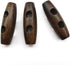 ALL in ONE 50pcs Brown 2 Hole Scrapbooking Sewing Wood Toggle Buttons Stained Chery Oval 30x10mm(1-1/8 X 3/8”)...