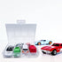 Plastic Organizer Box with Dividers - 2 PCS Small Plastic Container with Compartments, 6 Compartment Storage Box, Plastic Travel Organizer Box, Cr...